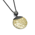 TOKYO Pendant in Silver. Black Ruthenium and 18k Gold Vermeil