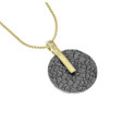 KYMBAL Pendant in Silver. Black Ruthenium and 18k Gold Vermeil