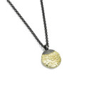 TOKYO Pendant in Silver. Black Ruthenium and 18k Gold Vermeil