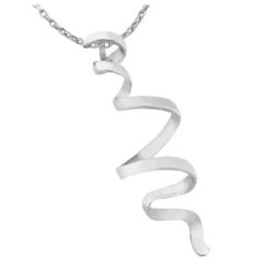 CURLS pendant in Silver.