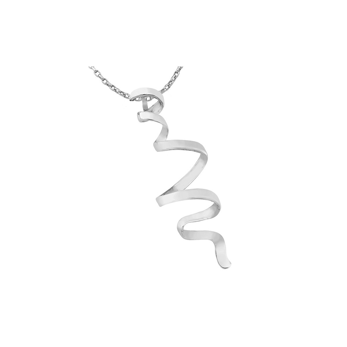 CURLS pendant in Silver.