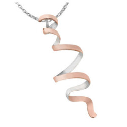 CURLS Pendant in Silver. 18k Gold Vermeil