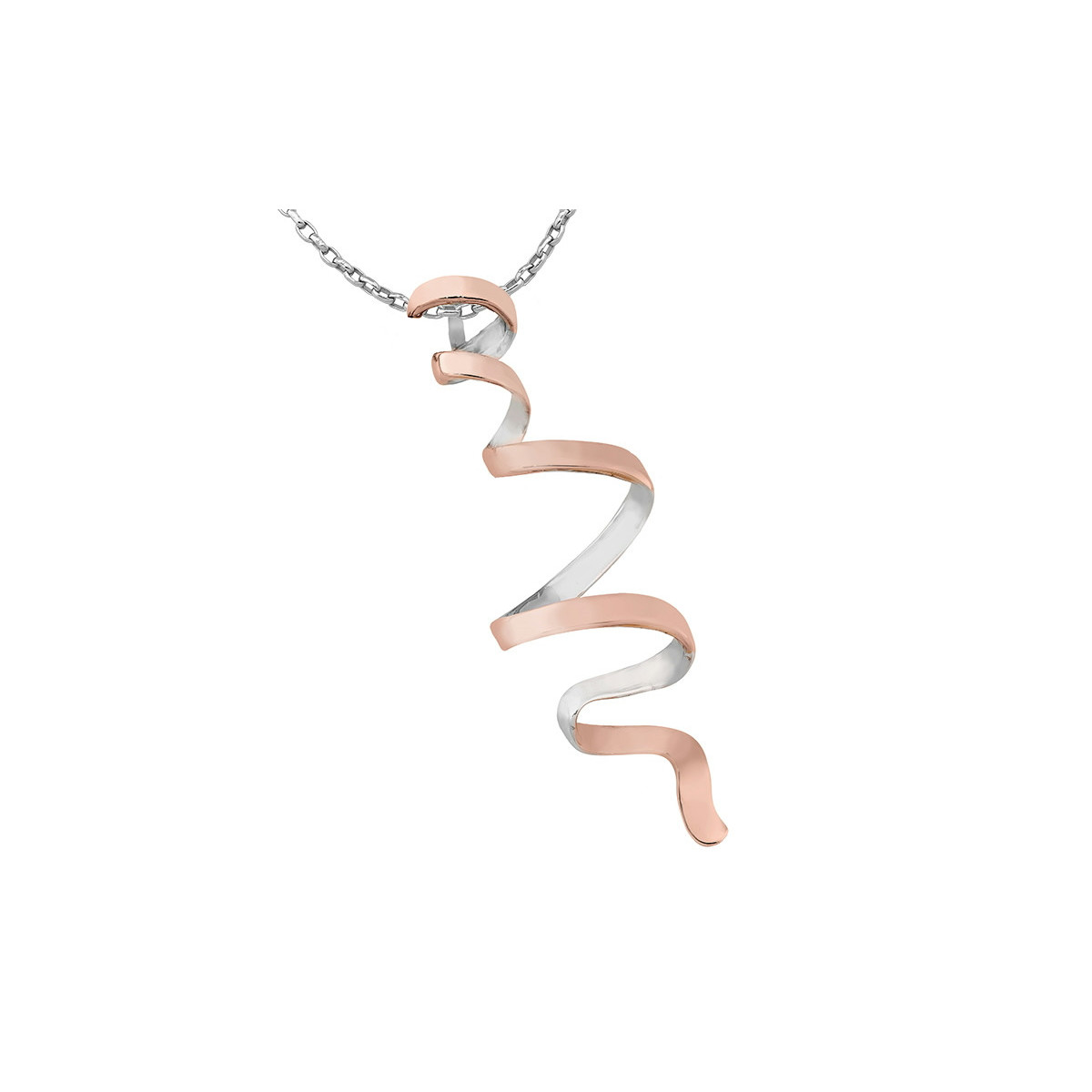 CURLS Pendant in Silver. 18k Gold Vermeil