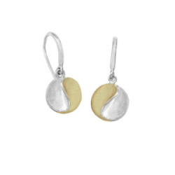 SUN Earrings in Silver. 18k Gold Vermeil