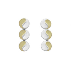 SUN Earrings in Silver. 18k Gold Vermeil