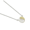 SUN Necklace in Silver. 18k Gold Vermeil