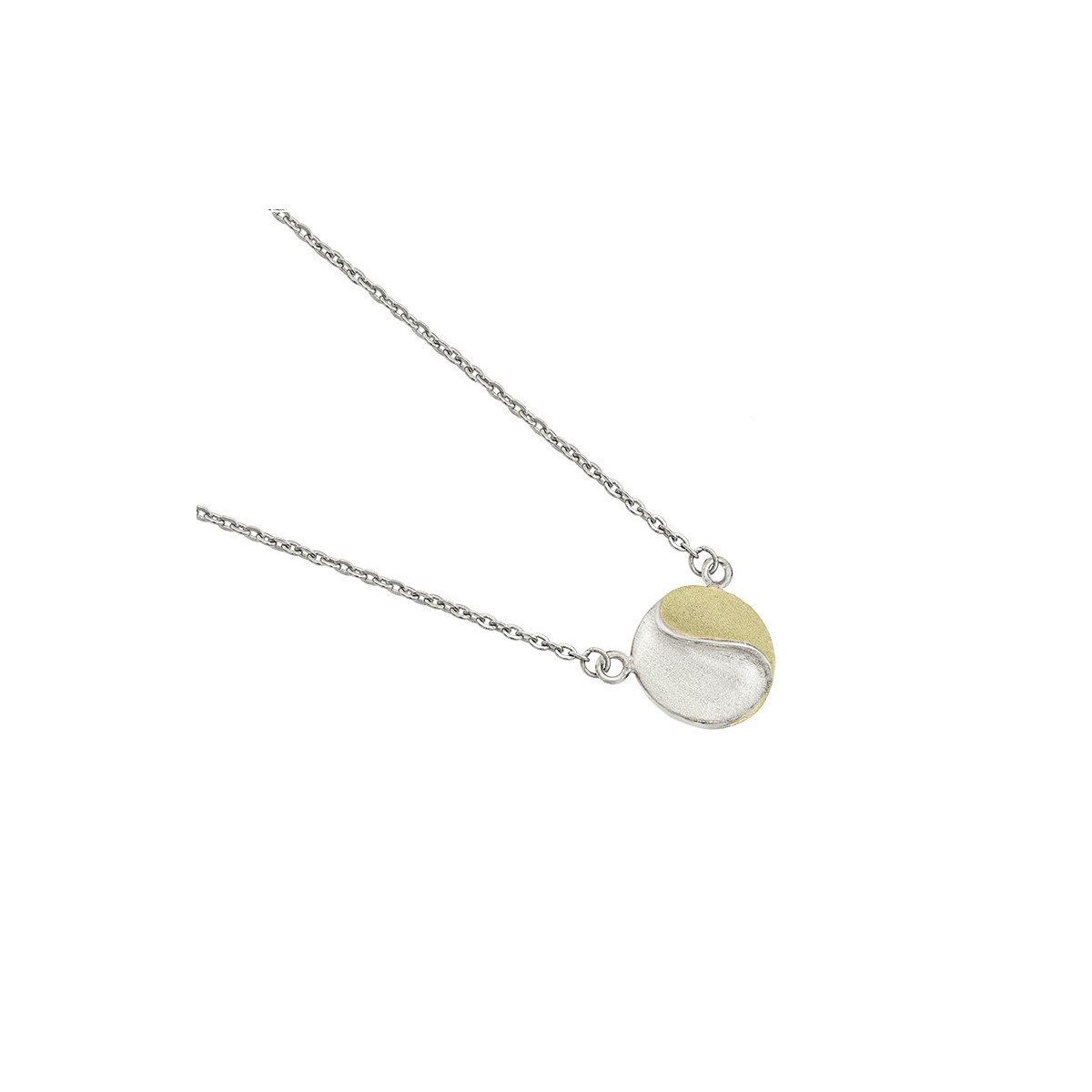 SUN Necklace in Silver. 18k Gold Vermeil