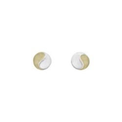 Pendientes SUN de Plata. Baño Oro 18k