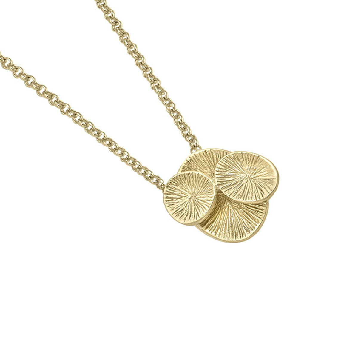 LILY Pendant in Silver. 18k Gold Vermeil