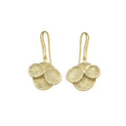 Pendientes LILY de Plata. Baño de Oro 18k