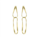 Pendientes Twist de Plata. Baño de Oro 18k