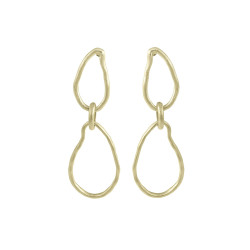 TRAIL Earrings in Silver. 18k Gold Vermeil