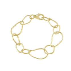 Pulsera TRAIL de Plata. Baño de Oro 18k