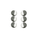 Pendientes SUN de Plata. Rutenio