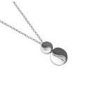 SUN Necklace in Silver.  Black Ruthenium