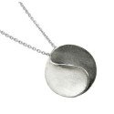 SUN Necklace in Silver.  Black Ruthenium