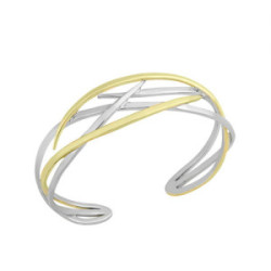 ROOTS Bangle in Silver. 18k Gold Vermeil
