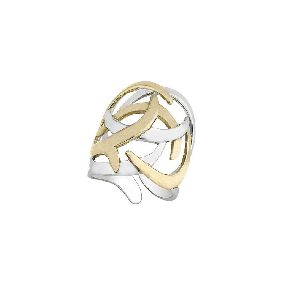 SHIELD Ring in Silver. 18k Gold Vermeil