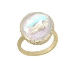 Anillo SHADE de Plata. Baño de Oro 18k