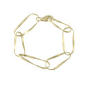 Pulsera Twist de Plata. Baño de Oro 18k