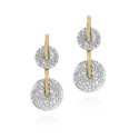 Pendientes KYMBAL de Plata. Baño de Oro 18k