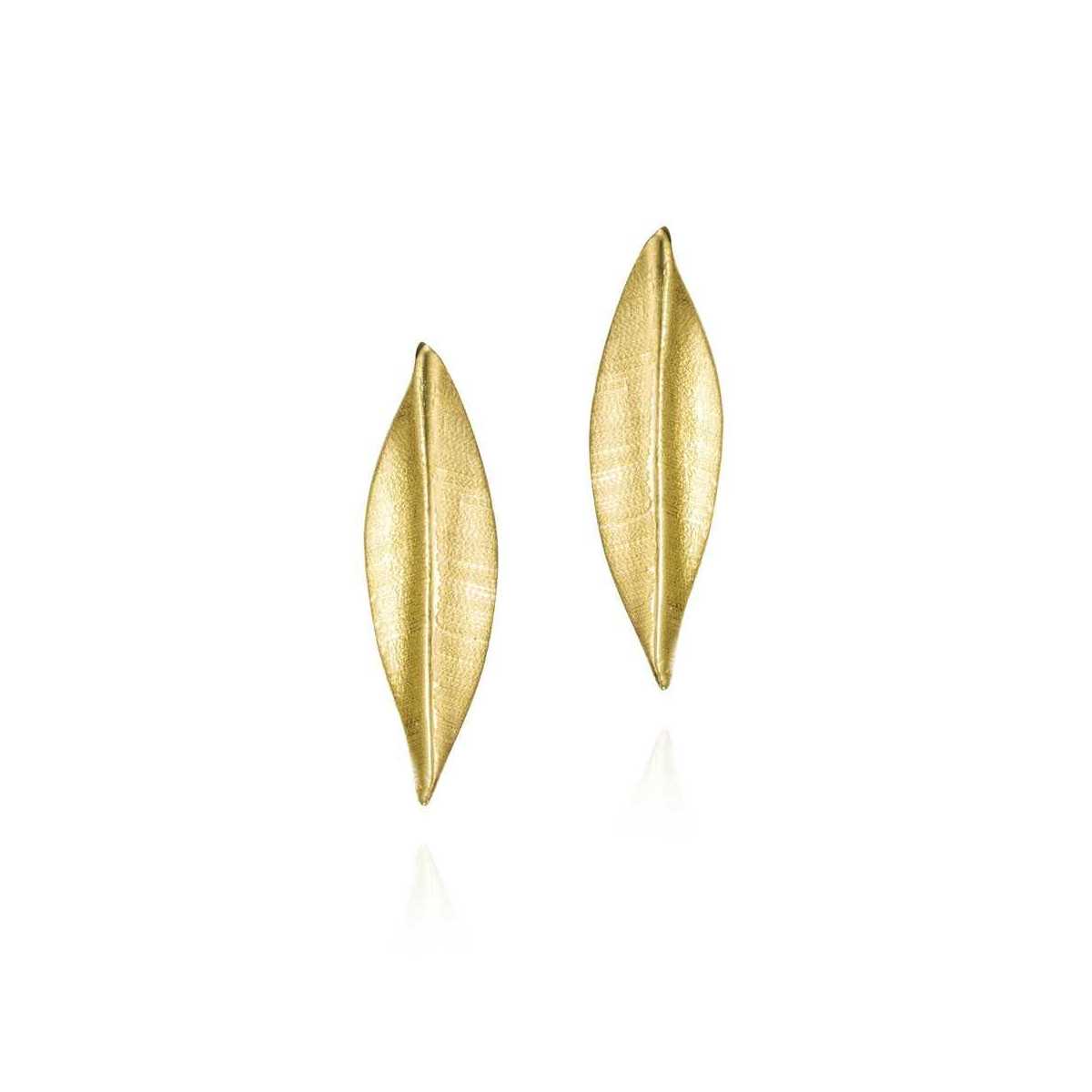 Pendientes FOREST de Plata. Baño de Oro 18k