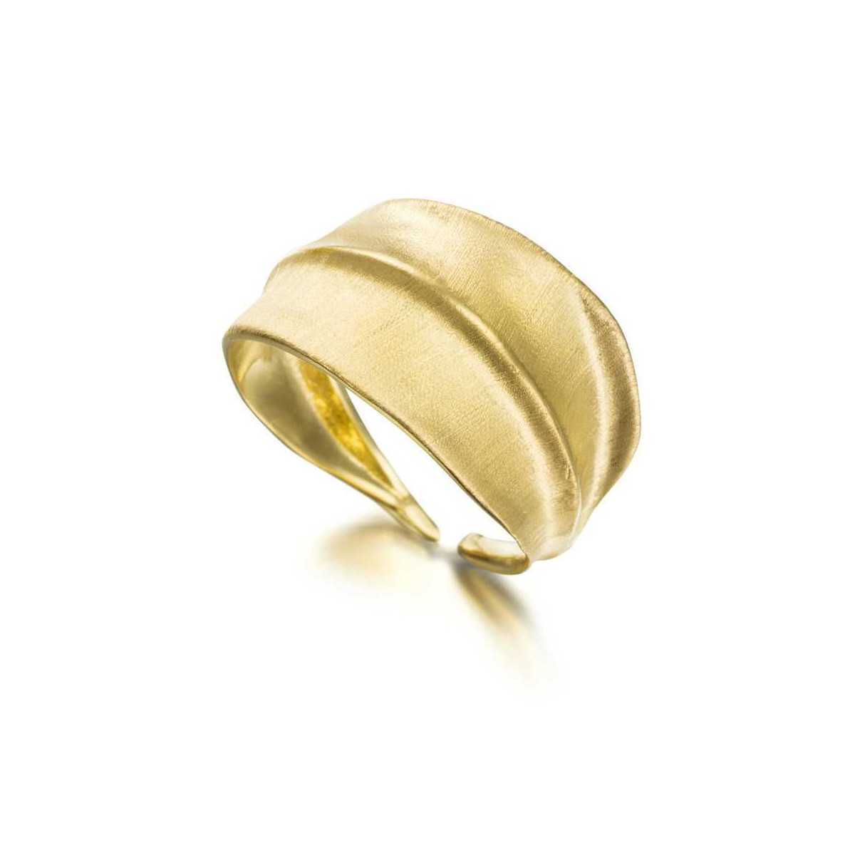 Anillo  FOREST de Plata.  Baño de Oro 18k