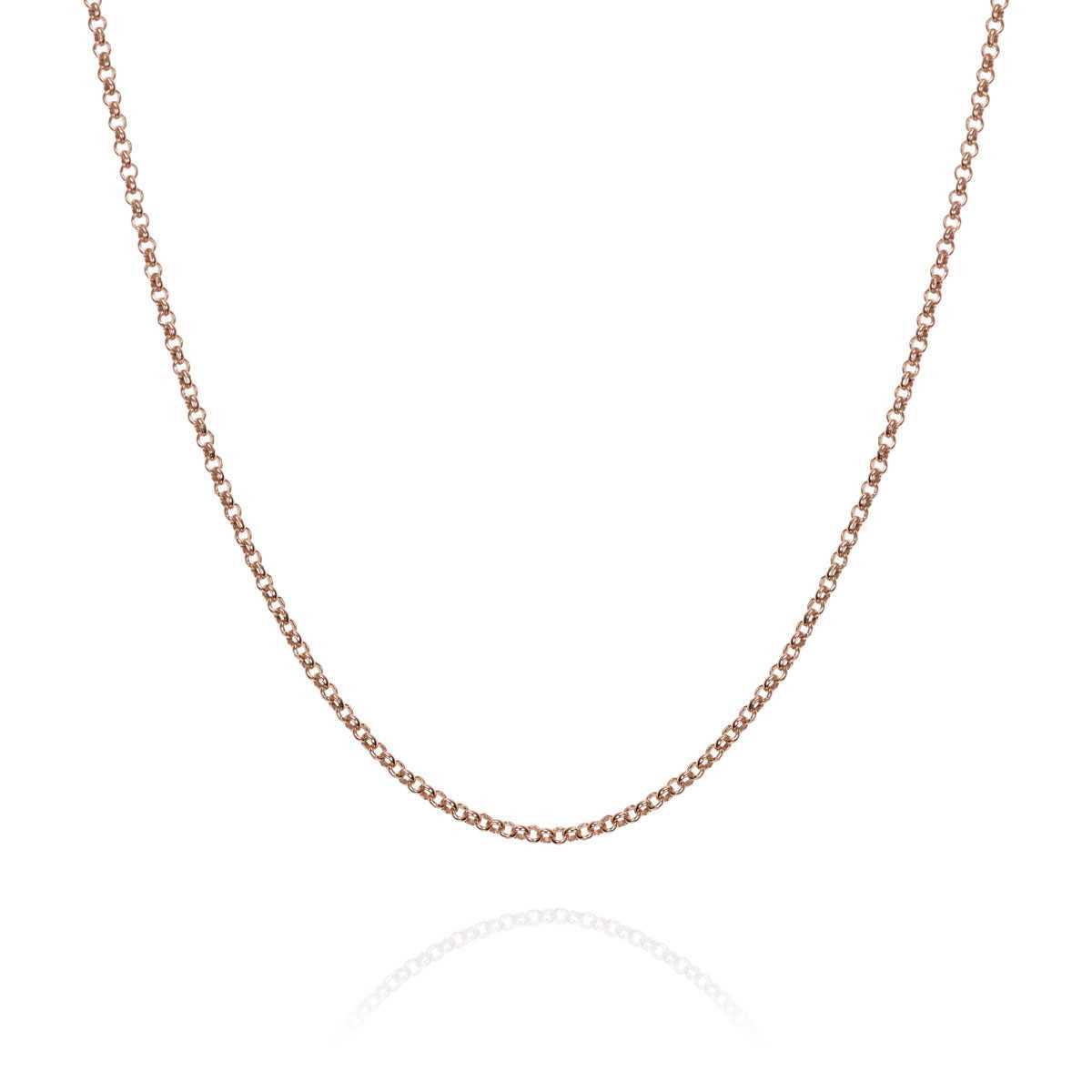 Chain in Silver 45 cm. Rose Gold