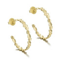 NUGGETS Earrings in Silver. 18k Gold Vermeil