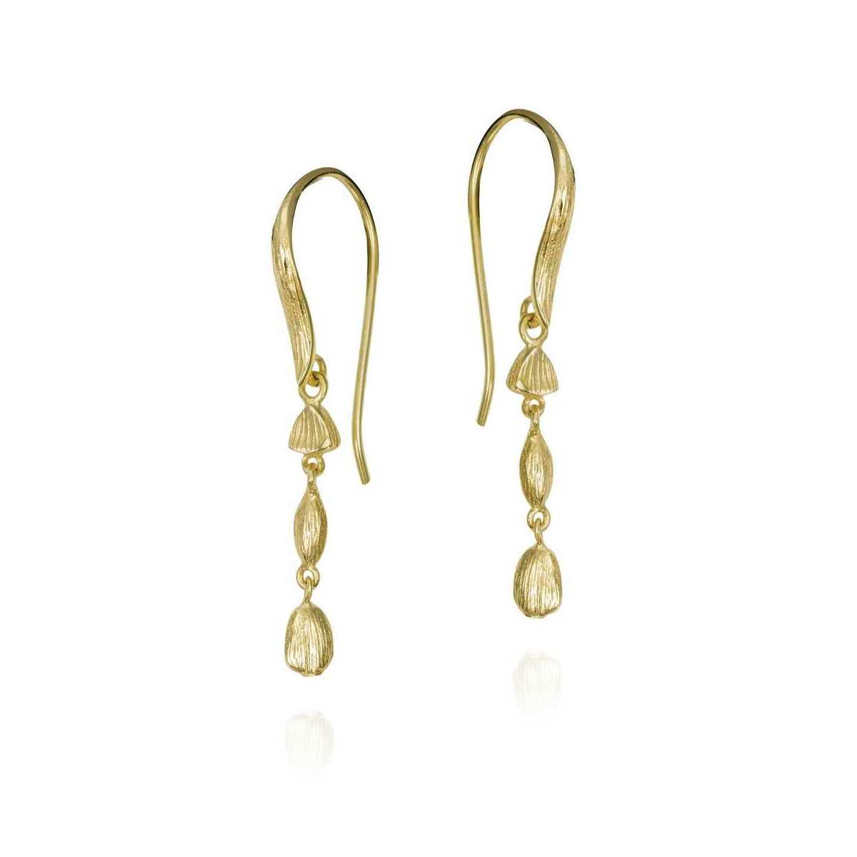 NUGGETS Earrings in Silver. 18k Gold Vermeil