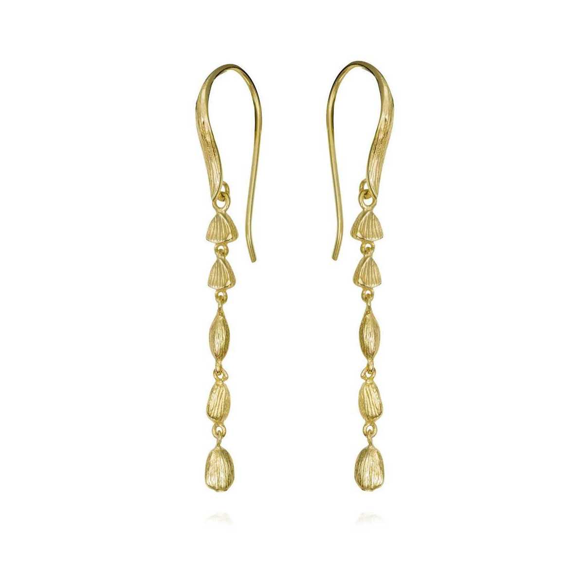 NUGGETS Earrings in Silver. 18k Gold Vermeil