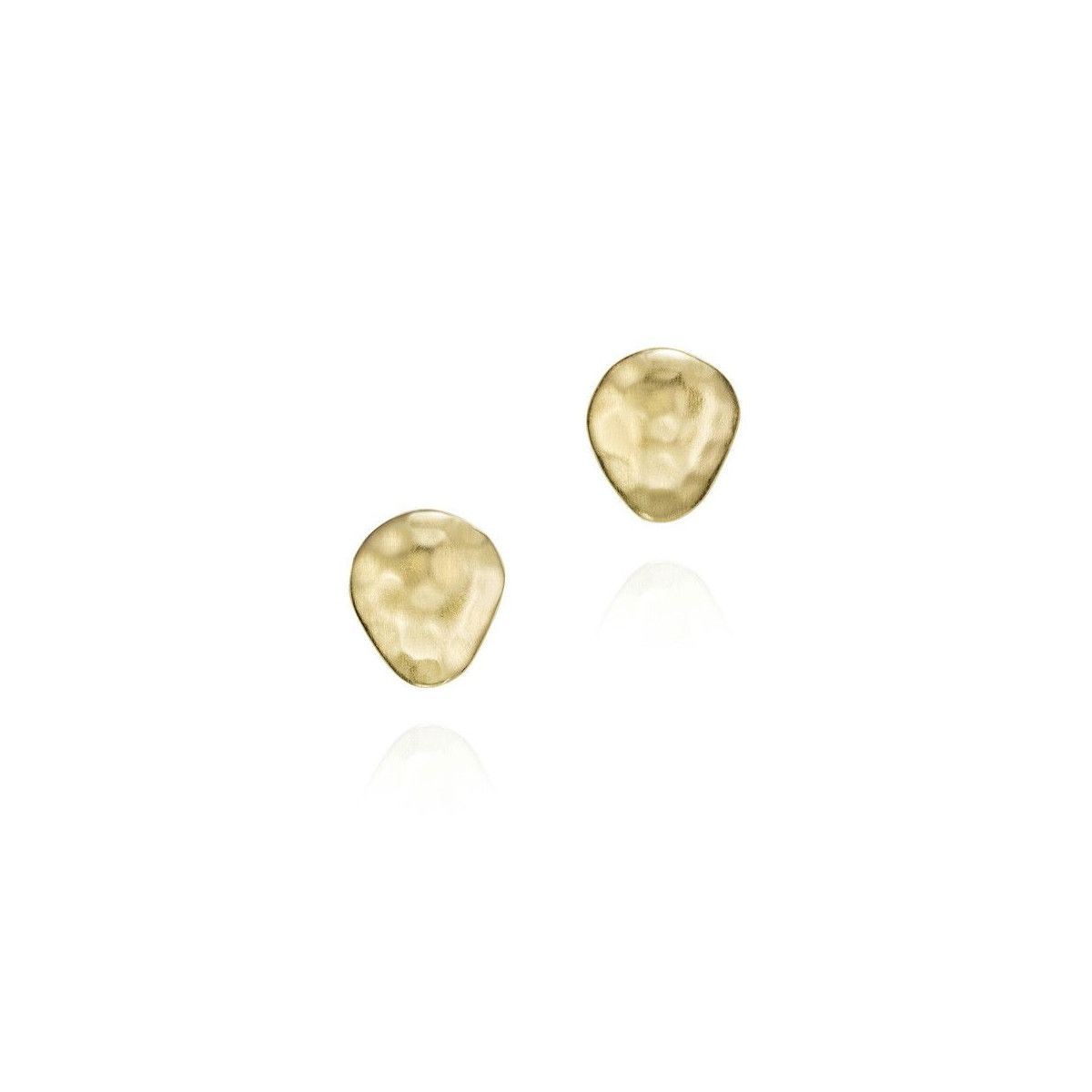 Pendientes ESSENTIAL de Plata.  Baño de Oro 18k