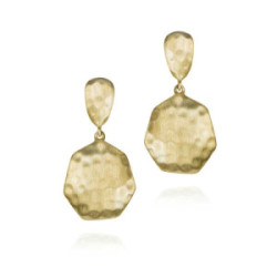 Pendientes ESSENTIAL de Plata.  Baño de Oro 18k