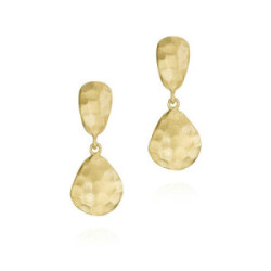 Pendientes ESSENTIAL de Plata.  Baño de Oro 18k