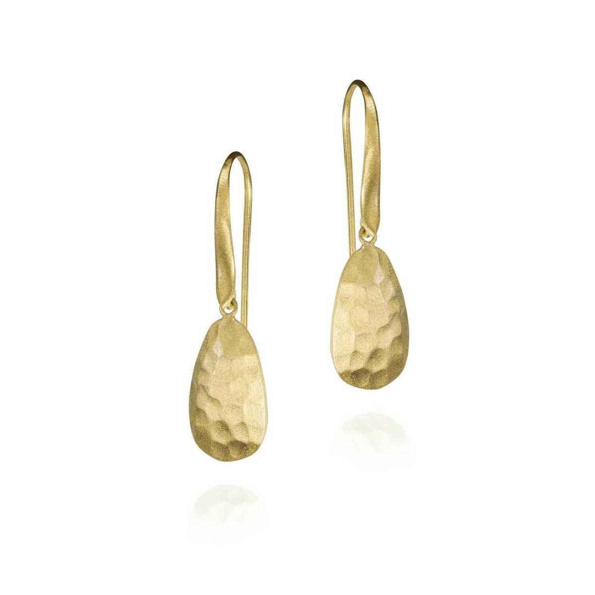 Pendientes ESSENTIAL de Plata.  Baño de Oro 18k