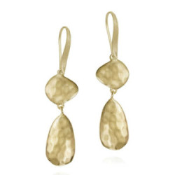 Pendientes ESSENTIAL de Plata.  Baño de Oro 18k