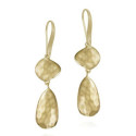 Pendientes ESSENTIAL de Plata.  Baño de Oro 18k