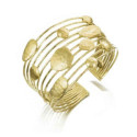 ESSENTIAL  Bangle in Silver. 18k Gold Vermeil