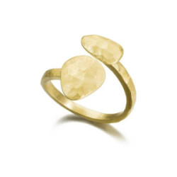 Anillo ESSENTIAL de Plata. Baño de Oro 18k