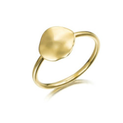 Anillo AQUA de Plata. Baño de Oro 18k