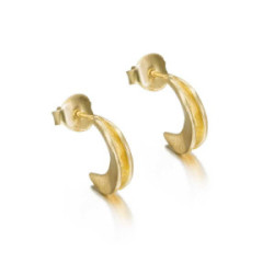 Pendientes ODYSSEY de Plata. Baño de Oro 18k