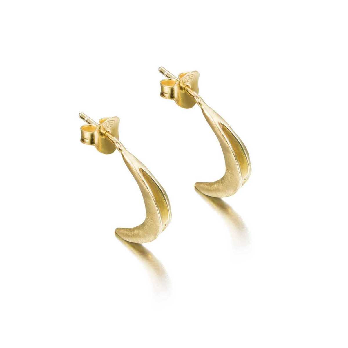 Pendientes ODYSSEY de Plata. Baño de Oro 18k