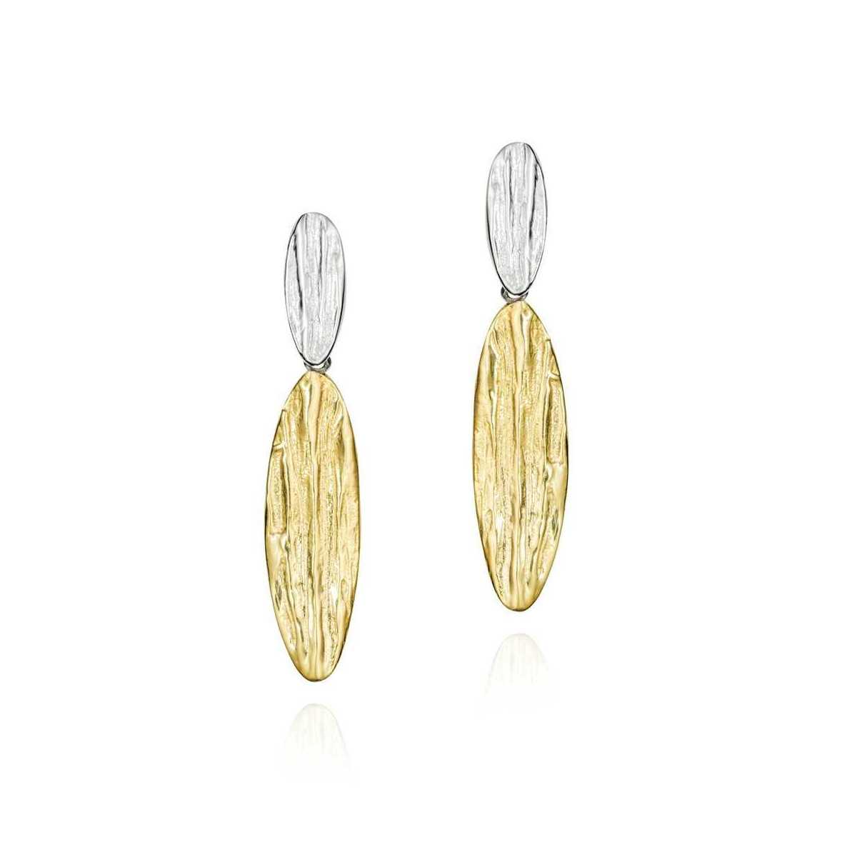 Pendientes ARIZONA de Plata.  Baño de Oro 18k