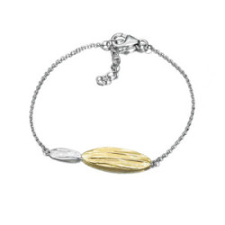 Pulsera ARIZONA de Plata. Baño de Oro 18k