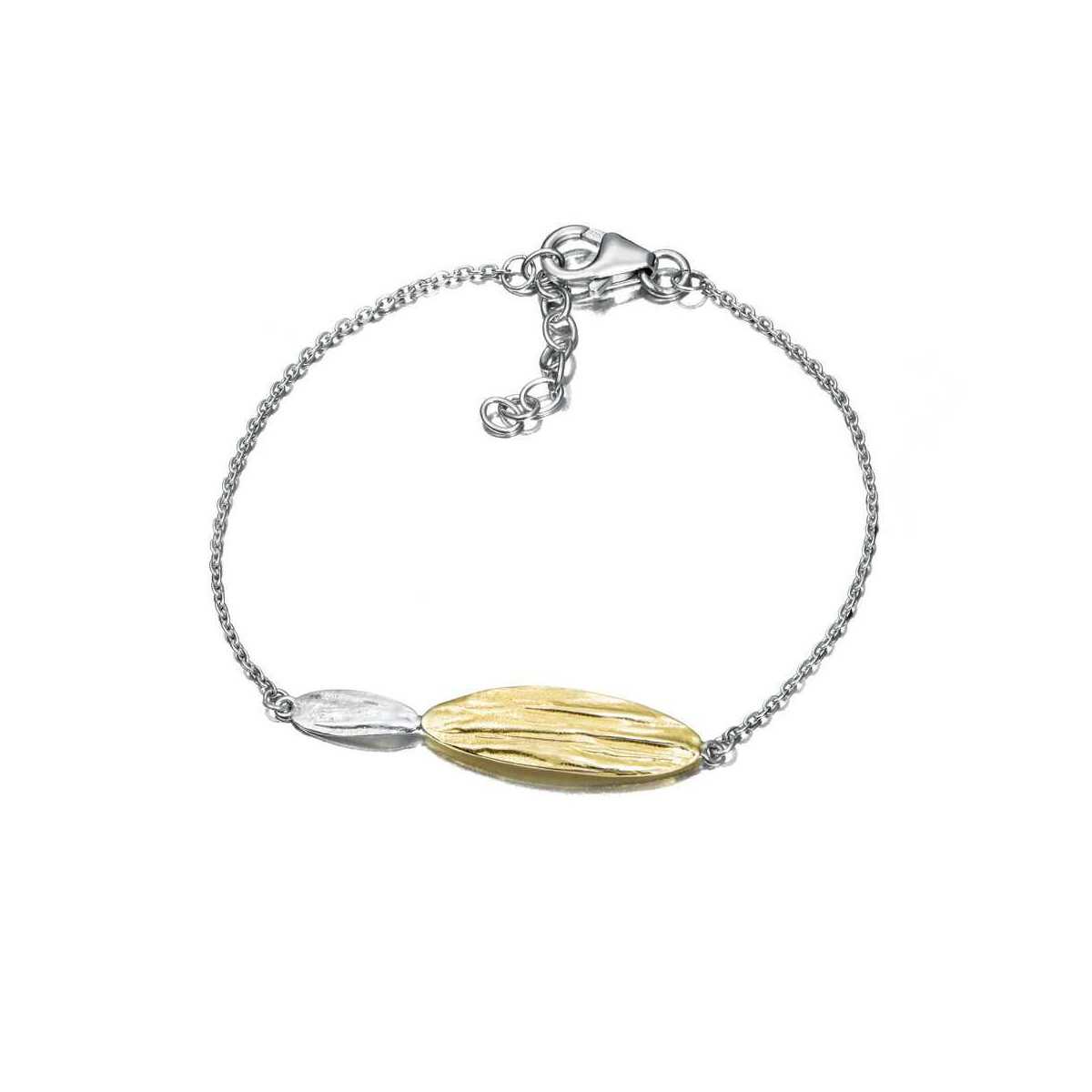 Pulsera ARIZONA de Plata. Baño de Oro 18k