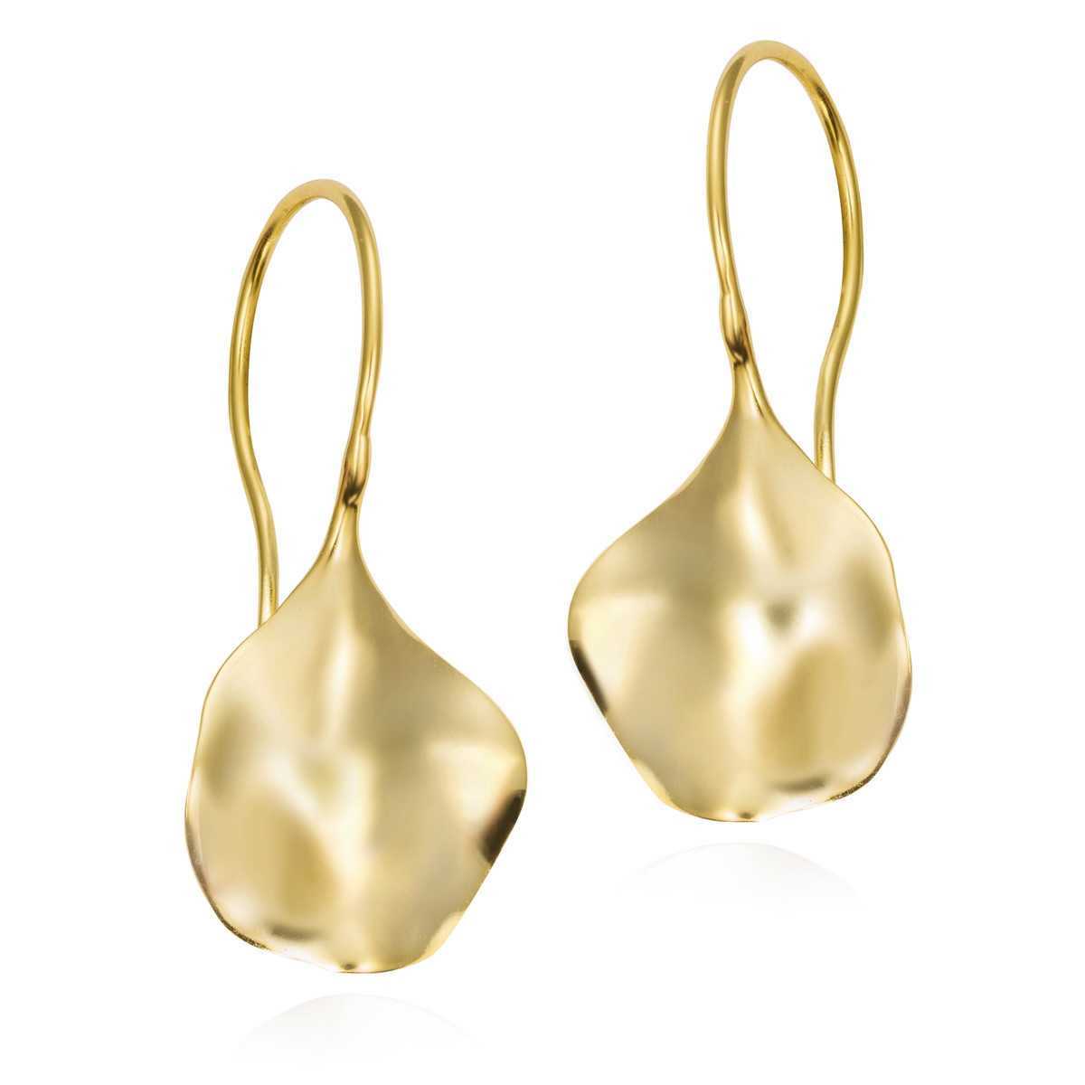 Pendientes AQUA de Plata. Baño de Oro 18k