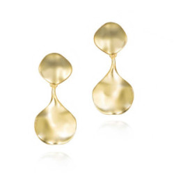 AQUA Earrings in Silver. 18k Gold Vermeil