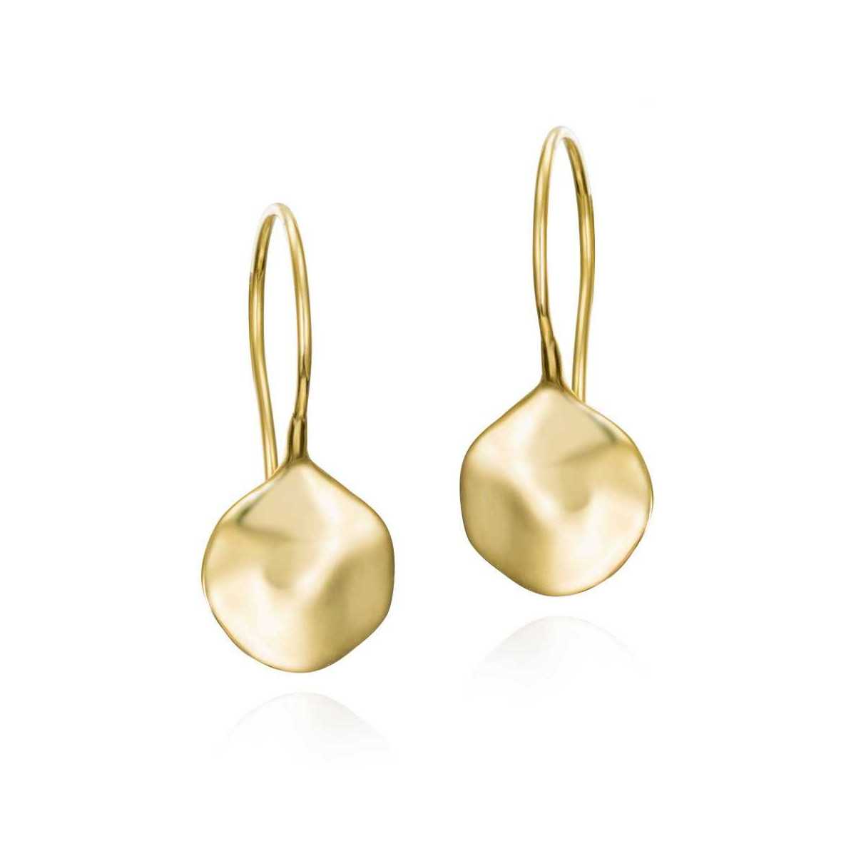 Pendientes AQUA de Plata. Baño de Oro 18k