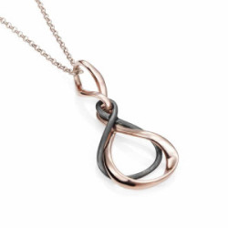 VENICE Pendant in Silver. Black Ruthenium and 18k Rose Gold Vermeil