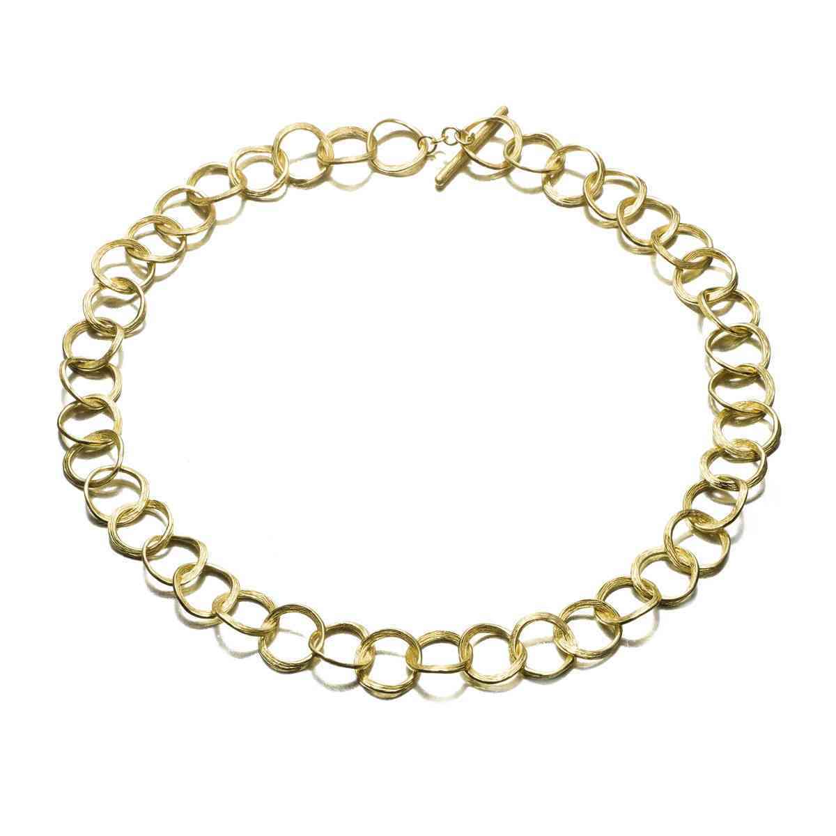 Collar FLORENCE de Plata. Baño de Oro 18k